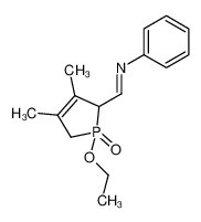 N-(1-ethoxy-3,4-dimethyl-1-oxo-2,5-dihydro-1H-1λ5-phosphol-2-ylmethylene)-aniline