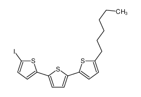 2-hexyl-5-[5-(5-iodothiophen-2-yl)thiophen-2-yl]thiophene 851934-57-1