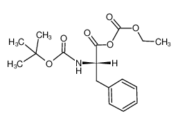 (S)-(S)-2-((tert-butoxycarbonyl)amino)-3-phenylpropanoic (ethyl carbonic) anhydride 119153-87-6
