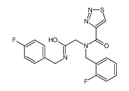 N-(2-Fluorobenzyl)-N-{2-[(4-fluorobenzyl)amino]-2-oxoethyl}-1,2,3 -thiadiazole-4-carboxamide