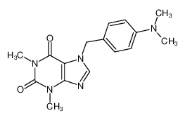 7-[[4-(dimethylamino)phenyl]methyl]-1,3-dimethylpurine-2,6-dione 1703-48-6