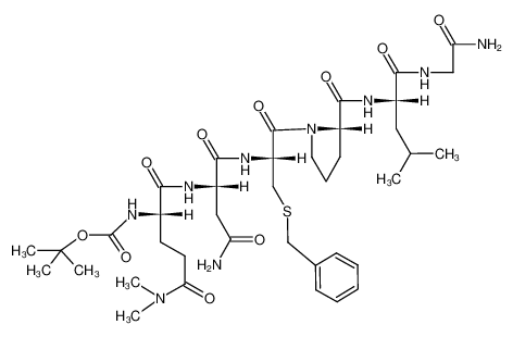 72449-46-8 structure, C39H61N9O10S