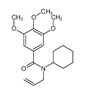 N-cyclohexyl-3,4,5-trimethoxy-N-prop-2-enylbenzamide 73664-67-2