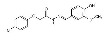 2-(4-chlorophenoxy)-N'-(4-hydroxy-3-methoxybenzylidene)acetohydrazide