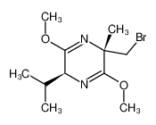 (3S,6R)-6-Bromomethyl-3-isopropyl-2,5-dimethoxy-6-methyl-3,6-dihydropyrazine 85415-11-8