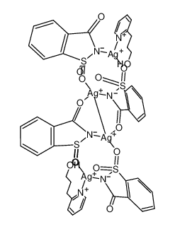 851672-06-5 structure, C44H38Ag4N6O14S4++