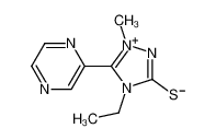 4-ethyl-2-methyl-3-pyrazin-2-yl-1H-1,2,4-triazol-4-ium-5-thione