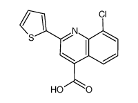 8-chloro-2-thiophen-2-ylquinoline-4-carboxylic acid 52413-56-6