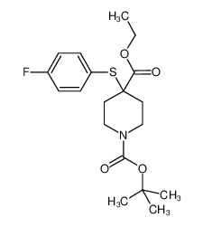 1-tert-Butyl-4-ethyl 4-(4-fluorophenylthio)piperidine-1,4-dicarboxylate 226396-62-9