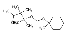 Dimethyl-(1-methyl-cyclohexyloxymethoxy)-(1,1,2-trimethyl-propyl)-silane 125816-46-8