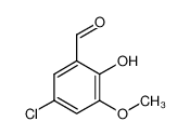 5-Chloro-2-hydroxy-3-methoxybenzaldehyde 7740-05-8
