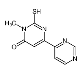 3-methyl-6-pyrimidin-4-yl-2-sulfanylidene-1H-pyrimidin-4-one 503860-53-5
