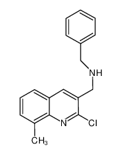 Benzyl-(2-chloro-8-methyl-quinolin-3-ylmethyl)-amine 606095-53-8