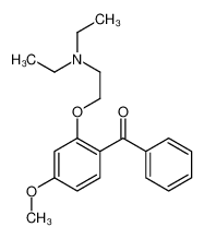 [2-[2-(diethylamino)ethoxy]-4-methoxyphenyl]-phenylmethanone 3705-11-1