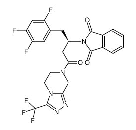 (R)-2-(4-oxo-4-(3-(trifluoromethyl)-5,6-dihydro-[1,2,4]triazolo[4,3-a]pyrazin-7(8H)-yl)-1-(2,4,5-trifluorophenyl)butan-2-yl)isoindoline-1,3-dione 1253056-10-8