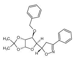 (5S)-5-(3-O-benzyl-1,2-O-isopropylidene-α-D-xylo-tetrafuranos-4-yl)-3-phenyl-2-isoxazoline 118332-63-1