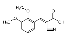 2-Propenoic acid, 2-cyano-3-(2,3-dimethoxyphenyl)- 91106-58-0