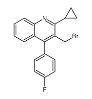 3-(Bromomethyl)-2-cyclopropyl-4-(4-fluorophenyl)quinoline 154057-56-4