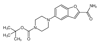 4-(2-氨基甲酰苯并呋喃-5-基)哌嗪-1-羧酸叔丁酯