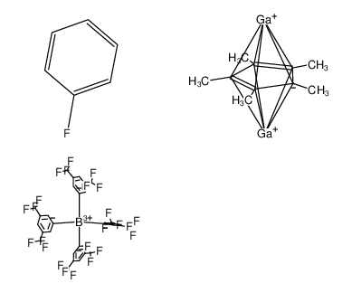 [Ga2C5Me5][B(C6H3(CF3)2)4]*fluorobenzene 882530-05-4
