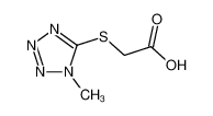 2-(1-methyltetrazol-5-yl)sulfanylacetic acid 55862-52-7