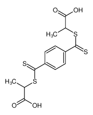 2-[4-(1-carboxyethylsulfanylcarbothioyl)benzenecarbothioyl]sulfanylpropanoic acid 104976-82-1