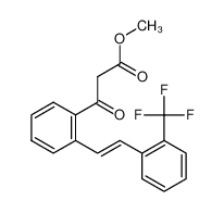(E)-methyl 3-oxo-3-[2-(2-trifluoromethylstyryl)phenyl]propanoate 1384879-95-1