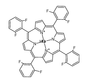 98716-00-8 structure, C44H21F8FeN4O++