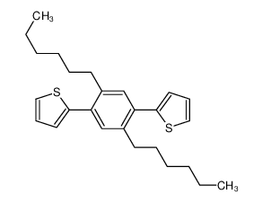 2-(2,5-dihexyl-4-thiophen-2-ylphenyl)thiophene 137436-28-3