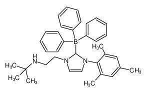 (BPh3)*(C{(NMesityl)N(CHCH)N(CH2CH2NHt-Bu)}) 1354047-47-4