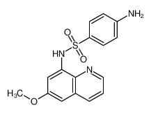 4-amino-N-(6-methoxyquinolin-8-yl)benzenesulfonamide 7404-14-0
