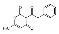 6-methyl-3-(2-phenylacetyl)pyran-2,4-dione 90504-17-9