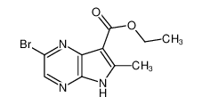 2-溴-6-甲基-5H-吡咯并[2,3-b]吡嗪-7-羧酸乙酯