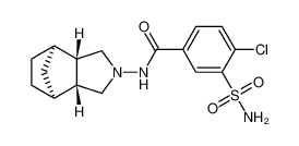 4-Chloro-N-((3aR,4S,7R,7aS)-hexahydro-1H-4,7-methanoisoindol-2(3H)-yl)-3-sulfamoylbenzamide 73803-48-2