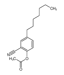 (2-cyano-4-heptylphenyl) acetate 88134-03-6