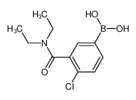 4-氯-3-(N,N-二乙基氨甲酰基)苯基硼酸