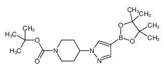 2-Methyl-2-propanyl 4-[4-(4,4,5,5-tetramethyl-1,3,2-dioxaborolan- 2-yl)-1H-pyrazol-1-yl]-1-piperidinecarboxylate 95%