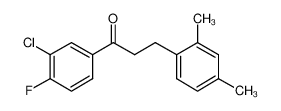 1-(3-氯-4-氟苯基)-3-(2,4-二甲基苯基)-1-丙酮