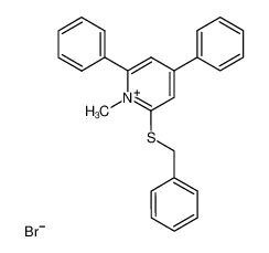 2-(benzylthio)-1-methyl-4,6-diphenylpyridin-1-ium bromide 83319-00-0
