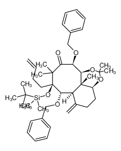 (1S,2S,3S,6S,7S,8R,12S)-3,7-Dibenzyloxy-6-(3-butenyl)-6-(tert-butyldimethylsiloxy)-2,12-(isopropylidenedioxy)-1,5,5-trimethyl-9-methylenebicyclo[6.4.0]dodecan-4-one 222726-99-0
