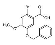 2-bromo-4-methoxy-5-phenylmethoxybenzoic acid 24958-42-7