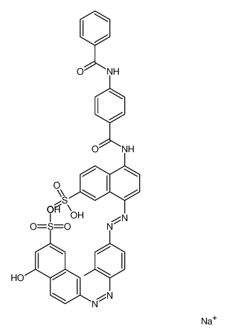 7-[[4-[[4-[(4-benzamidobenzoyl)amino]-7-sulfonaphthalen-1-yl]diazenyl]-2-methylphenyl]diazenyl]-4-hydroxynaphthalene-2-sulfonic acid 7401-38-9