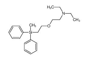 N,N-diethyl-2-[2-[methyl(diphenyl)silyl]ethoxy]ethanamine 70737-24-5