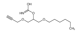 (1-hexoxy-3-prop-2-ynoxypropan-2-yl) carbamate 14669-17-1