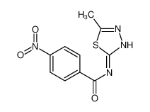 N-(5-methyl-1,3,4-thiadiazol-2-yl)-4-nitrobenzamide 36855-77-3