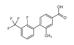 4-[2-fluoro-3-(trifluoromethyl)phenyl]-3-methylbenzoic acid 1192548-32-5