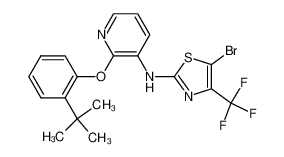 N-(5-bromo-4-(trifluoromethyl)thiazol-2-yl)-2-(2-tert-butylphenoxy)-pyridin-3-amine
