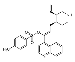 1393446-38-2 (Z)-1-(quinolin-4-yl)-3-((3R,4R)-3-vinylpiperidin-4-yl)prop-1-enyl 4-methylbenzene sulfonate