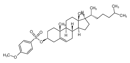 (3S,8S,9S,10R,13R,14S,17R)-10,13-dimethyl-17-((R)-6-methylheptan-2-yl)-2,3,4,7,8,9,10,11,12,13,14,15,16,17-tetradecahydro-1H-cyclopenta[a]phenanthren-3-yl 4-methoxybenzenesulfonate 77588-15-9