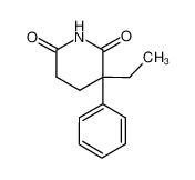 3-ethyl-3-phenylpiperidine-2,6-dione 77-21-4
